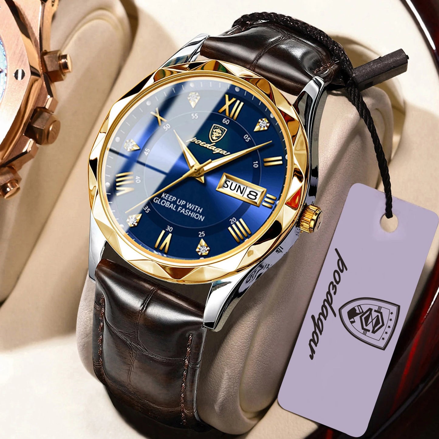 POEDAGAR 615 Men's Luxury Quartz Watch