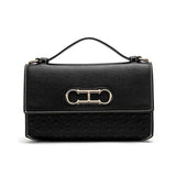 Letter Print Crossbody Satchel