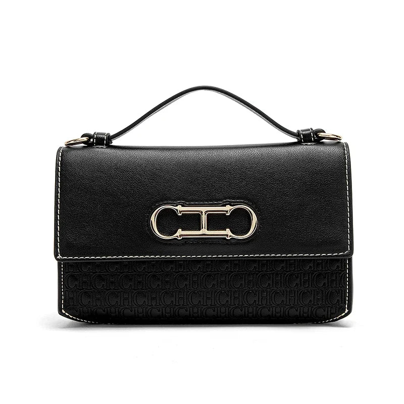 Letter Print Crossbody Satchel