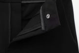 TFMLN Fashion Set For Women Summer 2025 New Slim Lapel Zipper Short Sleeve Coat Top Wide Leg Pants Two Piece Set Leisure Black