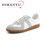 DIMANYU Women's Genuine Leather Bow Flats | Sizes 35–44