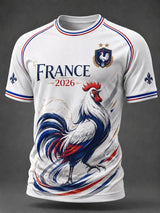 2026 Edition French Fans Football Training T-Shirt - 3D Digital Printing - Comfortable and Breathable - Family Clothing