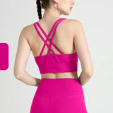 Women's Cross-Back Yoga Sports Bra