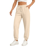 Women's High-Waist Drawstring Straight-Leg Pants