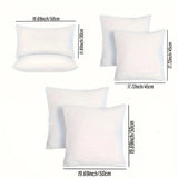2pcs Pillow Cushions, Soft Durable Sofa Cushion, Fluffy Pillow Inserts, For Living Room Sofa Sofa Bed Home Decor
