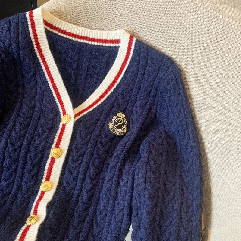 Women's V-Neck Knit Sweater