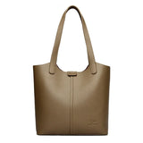 Genuine Brand High End Soft Pu Leather Shoulder Bag For Women Casual Tote Bag Female Purse Simple Design Handbag Commuting Sac