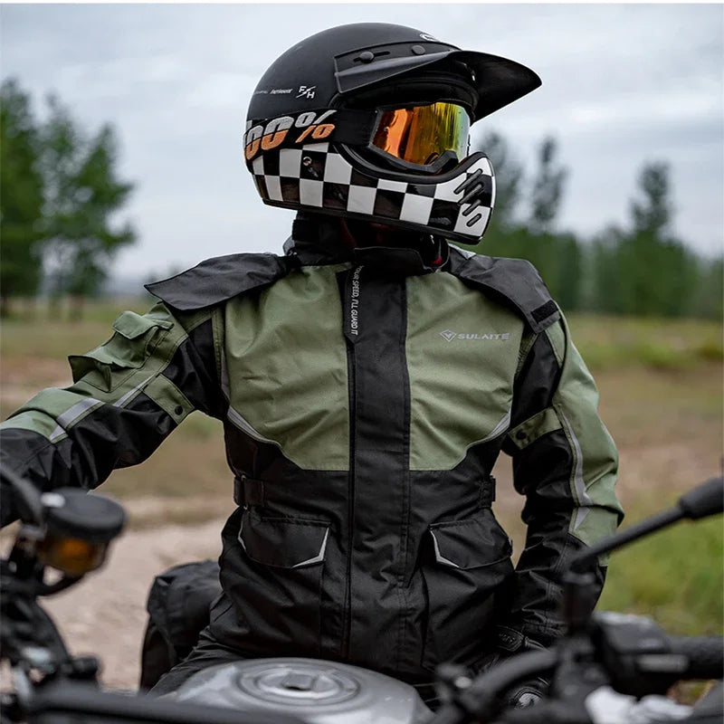 Waterproof Motorcycle Raincoat Suit – Unisex Riding Gear