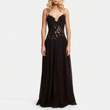 Lace Patchwork Ankle-Length Dress for Women