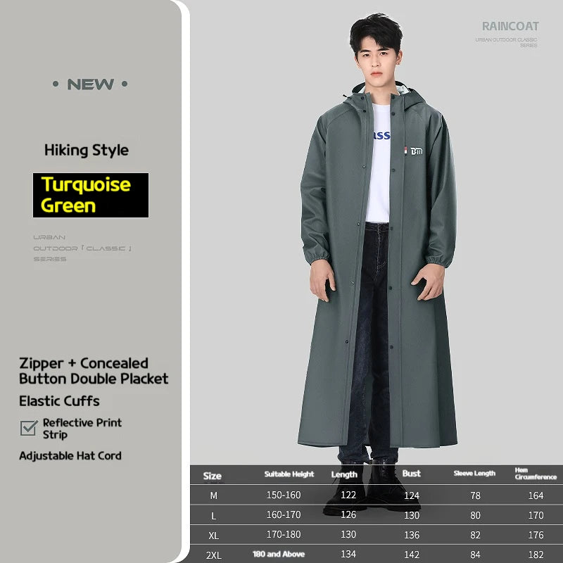 All-Weather Full-Body Poncho for Cycling & Hiking