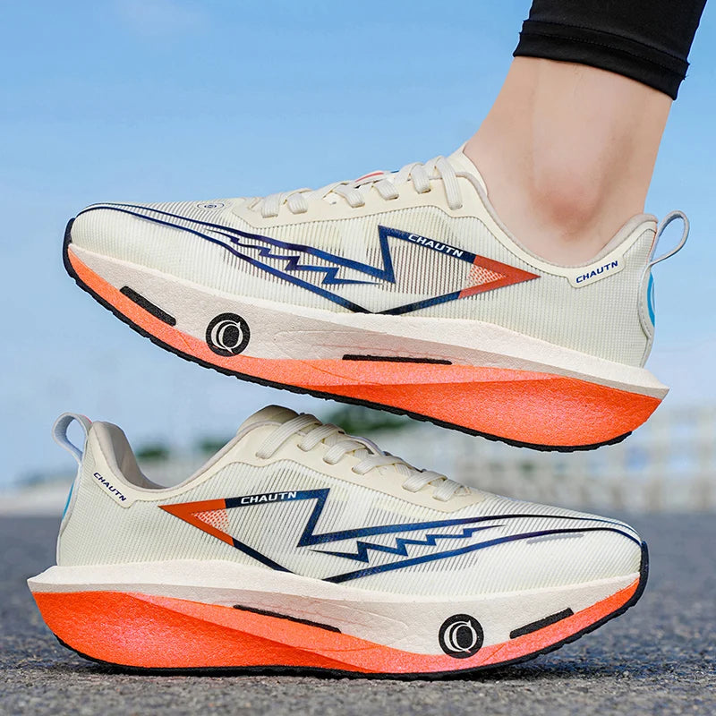 Men Running Shoes Carbon Board Marathon Athletic Nonskid Sneakers Speciality Sports Breathable Lightweight Women's Comfortable