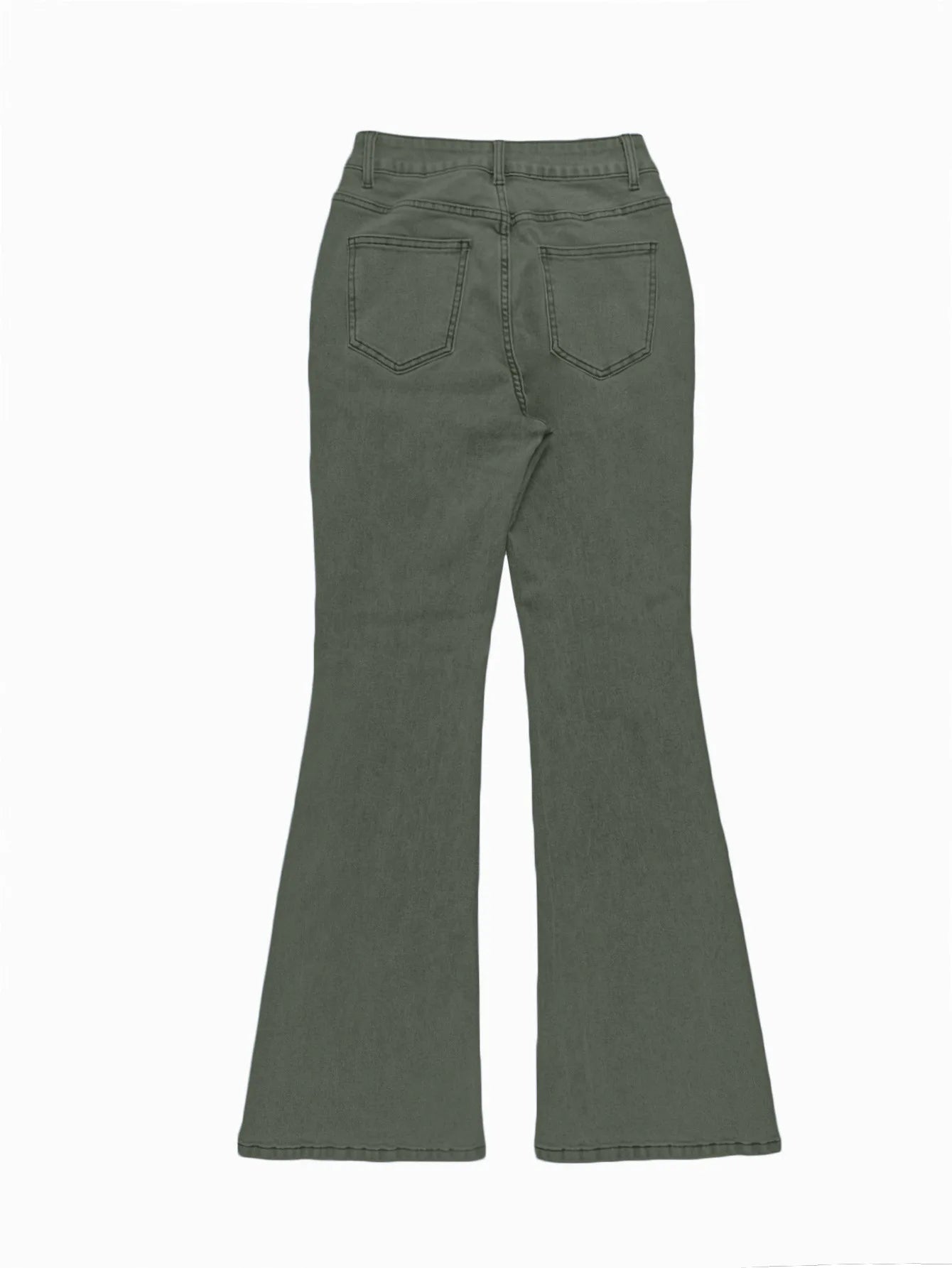 Women's Y2K Wide-Leg Bootcut Jeans – High Waist
