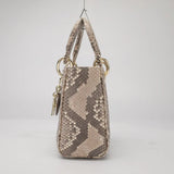 Women's Genuine Leather Snakeskin Crossbody Shoulder Bag