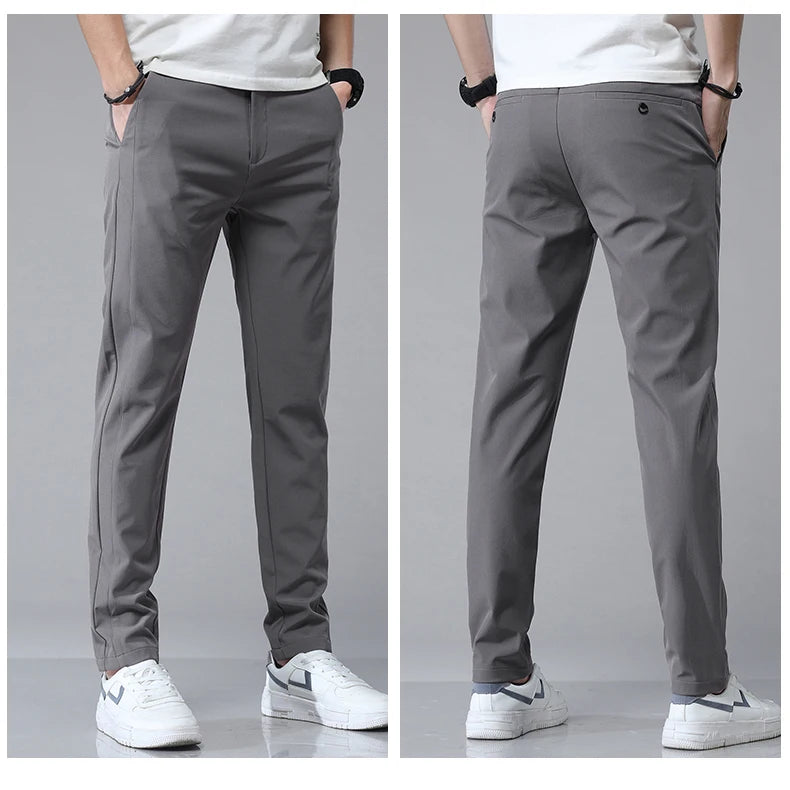 Men's Lightweight Stretch Slim-Fit Pants