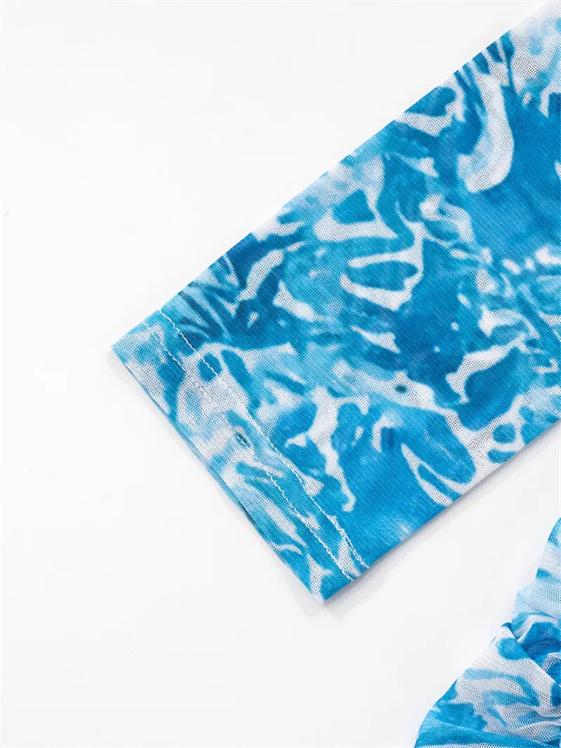Azure Tide Starfish Mesh Cover-Up