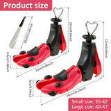 1/2Pcs Universal Shoe Stretcher Adjustable Boot Stretcher PC Sneaker Shoe Widener with Steel Shaft for Men and Women