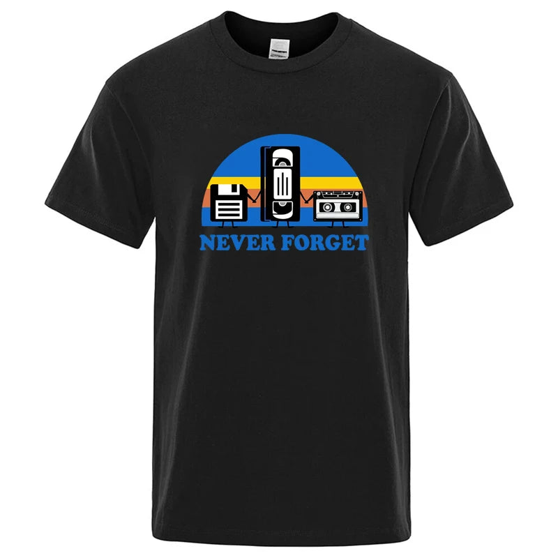Never Forget Retro Graphic T-Shirt