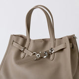 Luxury Brand Silver Buckle Women Bags Genuine Leather Handbags Women Shoulder Bags Cowhide Autumn Winter New Square Women Totes