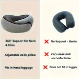 1 pc Ergonomic U-Shaped Travel Pillow – Soft, Durable Neck Support for Airplanes, Trains,  Cars & Office Naps – Portable Pillow