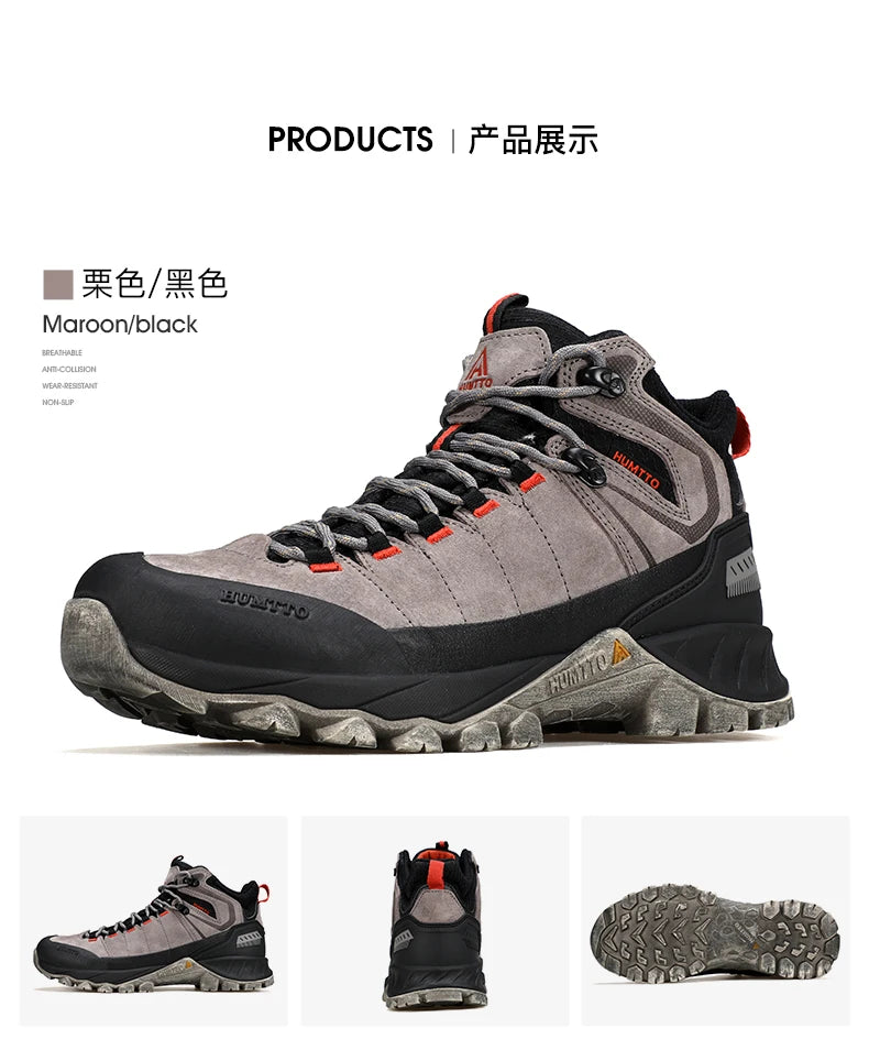 HUMTTO hiking shoes Men Winter Men outdoor Waterproof Sneakers Casual walking shoes women Trainers ankle trekking hunting boots