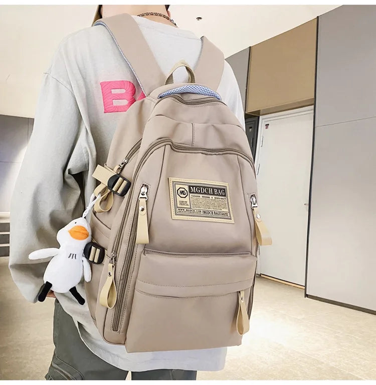 Fashion Big Student School Backpack Rucksack Girls Boys School Bag High Capacity Women Backpack Female Leisure Travel Mochila