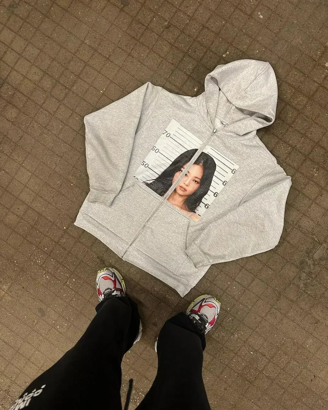 Men's Dollar Print Zip-Up Hoodie