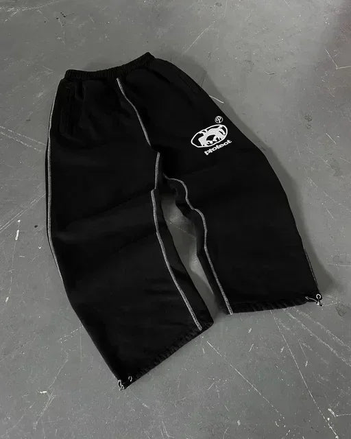 Retro Gothic Y2K Hip Hop Sweatpants