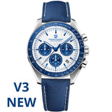 PAGANI DESIGN Meteorite Dial Luxury Quartz Watch For Men Speed Sport Chronograph Waterproof AR Sapphire crystal Wrist watch Men