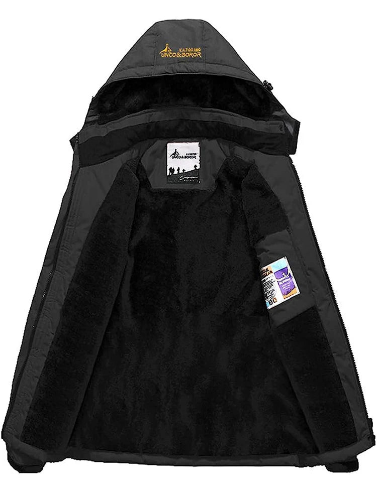 Men's Fleece-Lined Winter Parka | Waterproof Outdoor Jacket