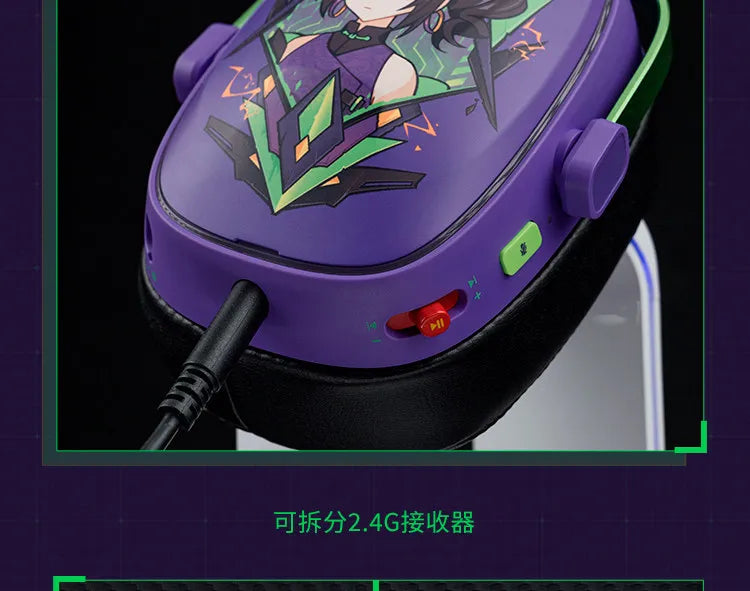 VALKYRIE VK S1 Gaming Headset Wireless Triple-Mode Detachable Microphone 15ms Ultra-Low Latency Esports Chip Gamer Headphones