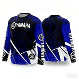 New YAMAHA Men Women Motorcycle Riding Suit Loose Breathable Quick Drying Off-Road Racing Suit Long Sleeved Sports T-Shirt