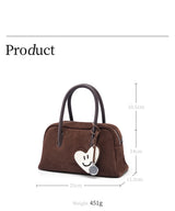 LA FESTIN Original Handbags New Suede Bag Commuter Women's Bag Luxury Shoulder Crossbody Bag Boston Bag Handheld Bag