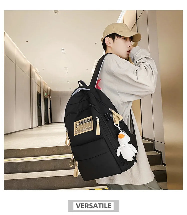 Fashion Big Student School Backpack Rucksack Girls Boys School Bag High Capacity Women Backpack Female Leisure Travel Mochila