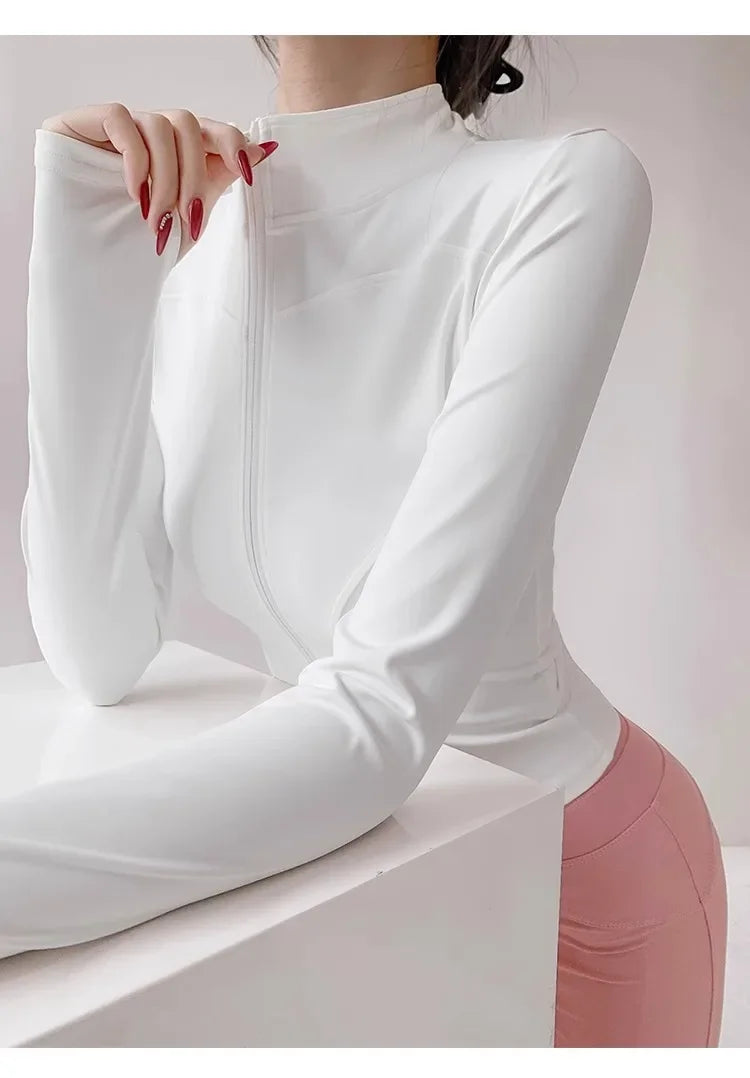 Quick-Dry Performance Yoga Jacket