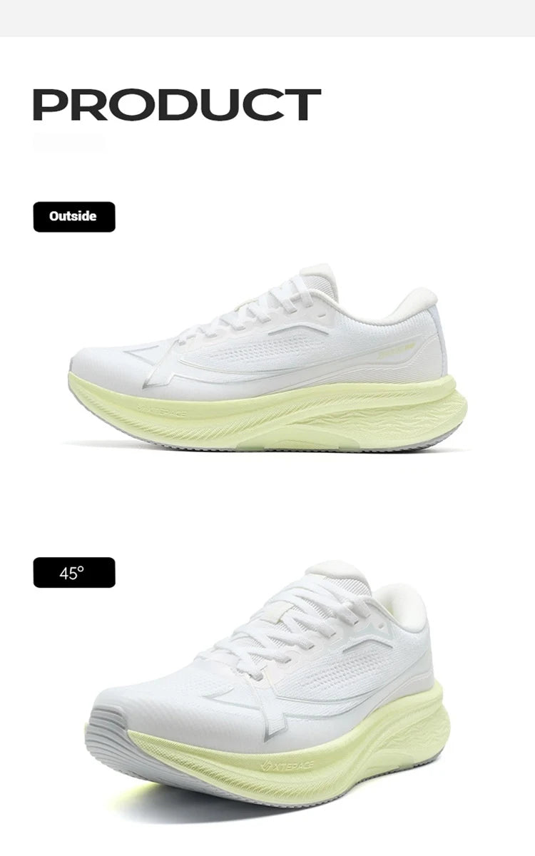 Xtep 2000km Plus Running Shoes Women's 2025 Spring Lightweight Anti-slip Wear-Resistant Training Jogging Sneakers 875318110009