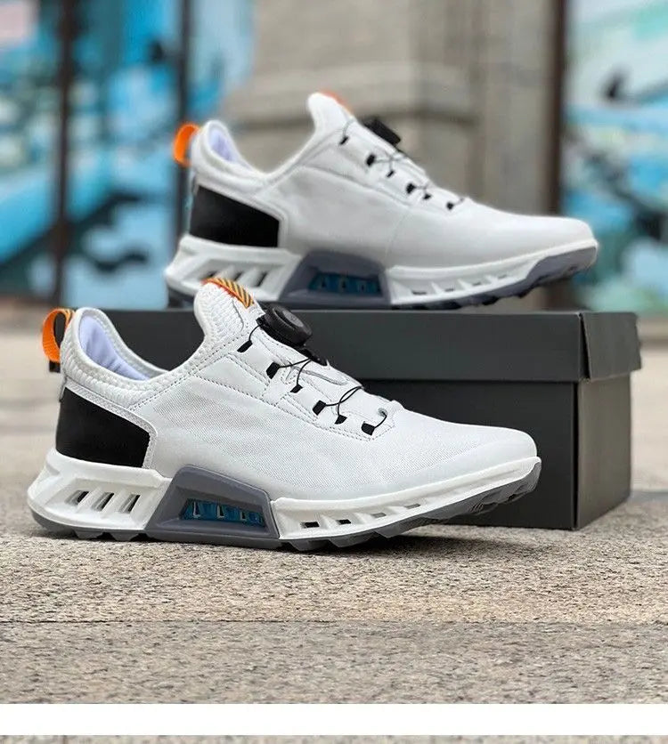 Men's Golf Shoes – Genuine Leather Athletic Sneakers