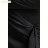 Women's High Neck Beaded Formal Gown | Long Sleeve