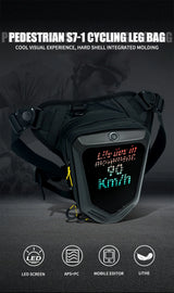 Smart LED Screen Motorcycle Bicycle Leg Bag Waterproof Ride Cycling Drop Leg Side Bag For Men Women DIY Pattern APP Control