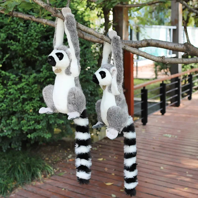 28cm Wild Lemur Plush Toy – Lifelike Stuffed Animal