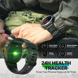 EIGIIS KE3 2025 New Bluetooth Call Smartwatch for Men Full Touch Screen with Health Monitor Heart Rate Flashlight Smart Watch