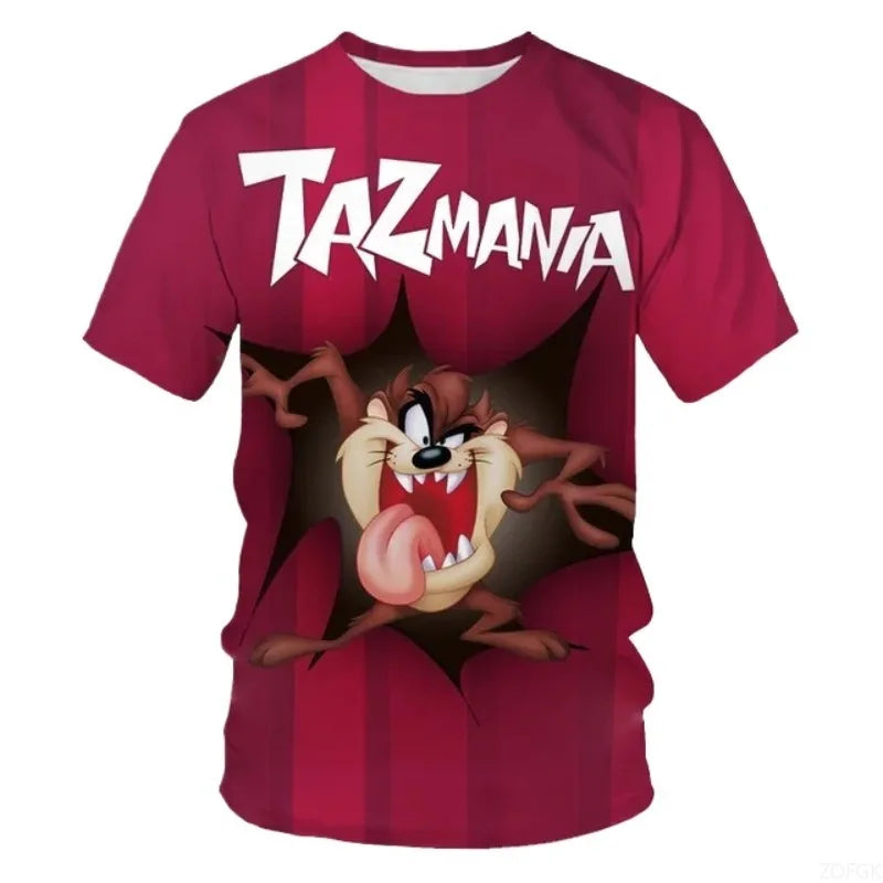 3D Anime Animal Print T-Shirt