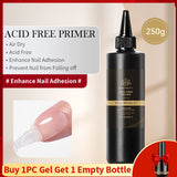 BORN PRETTY 250g Super Top Coat Gel Nail Polish Base Gel Matte Top Coat Semi-Permanent Varnish Soak Off Nail Art Functional Gel