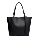 Genuine Soft Leather Tote Bag Women's Large Capacity Carrying Bags Designer Handbag Vintage Shoulder Bag Brand Commuting Bags
