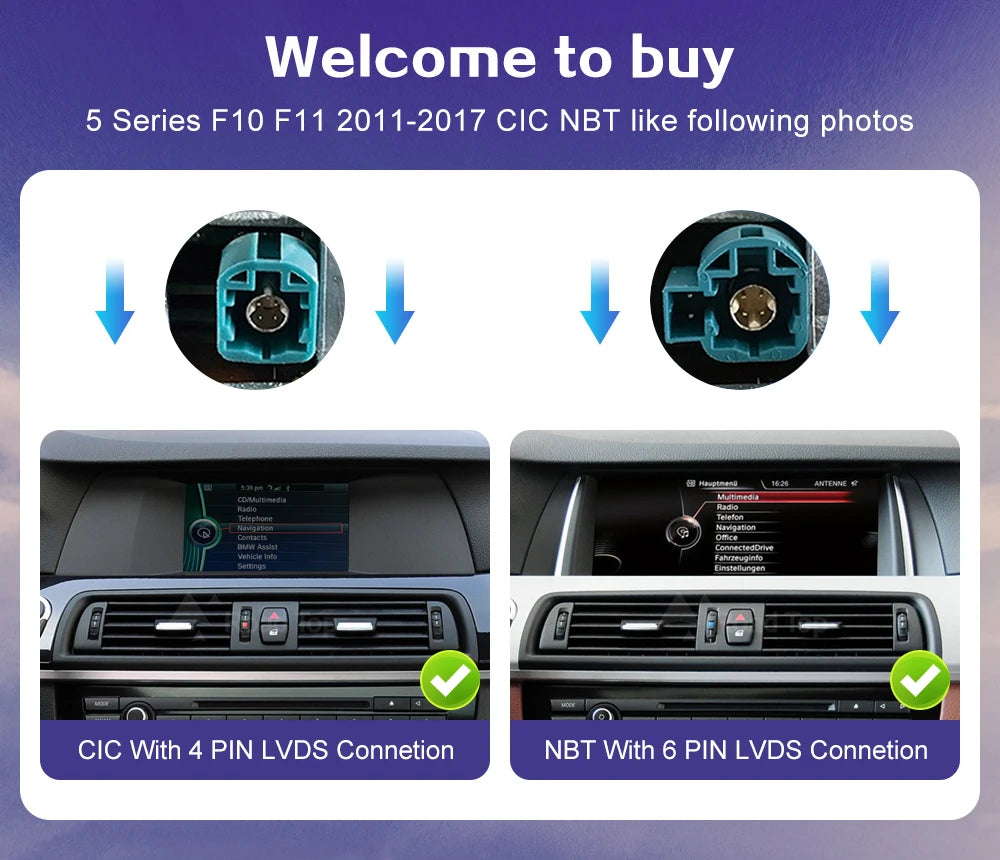 BMW 5 Series F10/F11 Multimedia Touch Screen | CarPlay & Android Auto