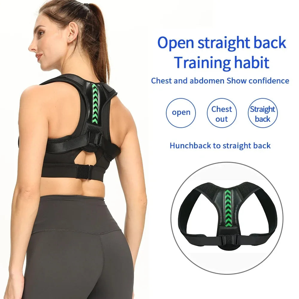 Premium Adjustable Back Posture Corrector Brace for Men & Women