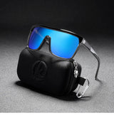 KDEAM One-piece Shape Men Sunglasses Polarized Elastic Paint Surface Sun Glasses Women Suitable Long-lasting Goggles Cat.3