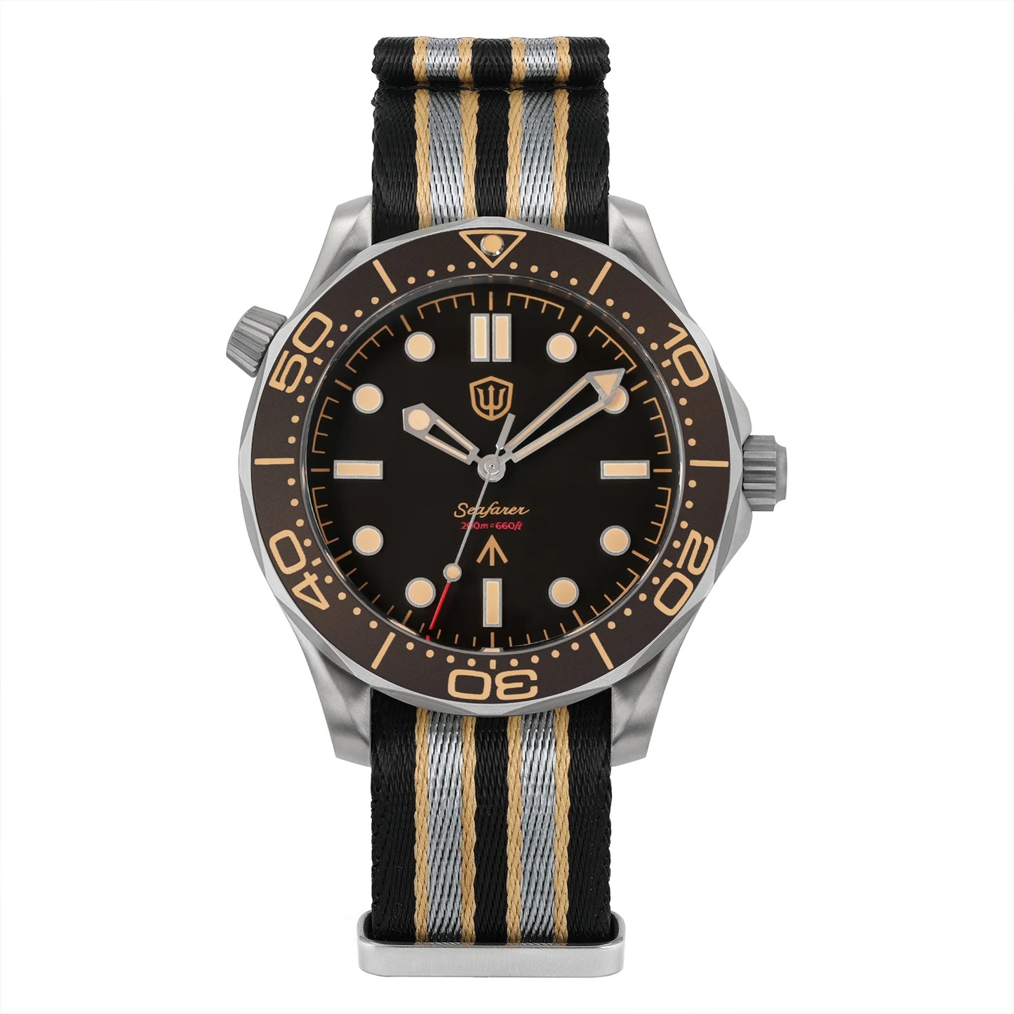 Watchdives WD007Q Titanium Dive Watch 42mm VH31 Sweep Quartz Men Watch Sapphire Crystal Helium Escape Valve 200M Waterproof Lumi