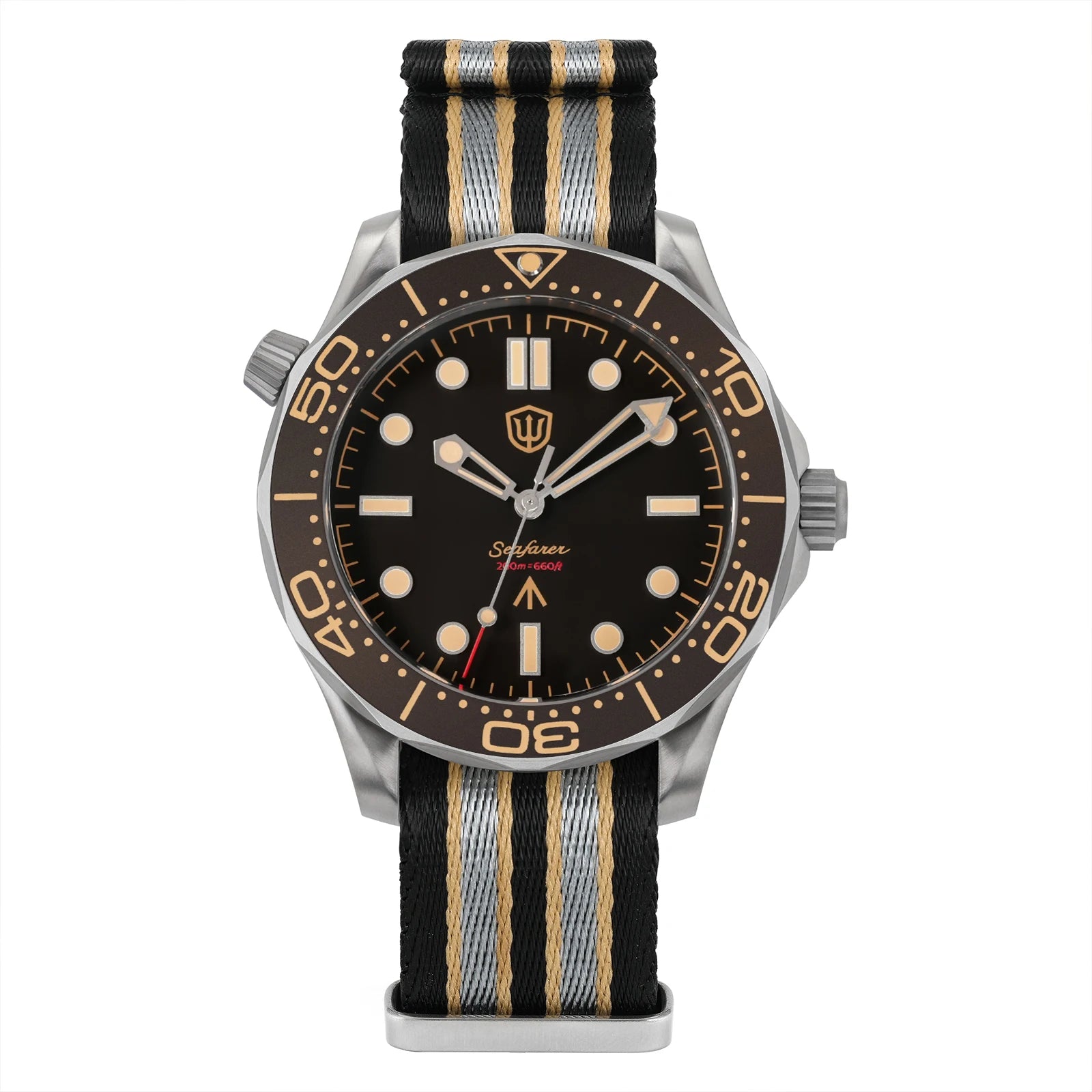 Watchdives WD007Q Titanium Dive Watch 42mm VH31 Sweep Quartz Men Watch Sapphire Crystal Helium Escape Valve 200M Waterproof Lumi