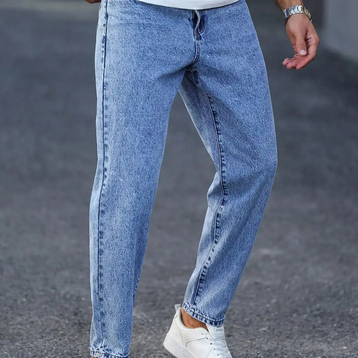 Men's Light Blue Slim Fit Jeans