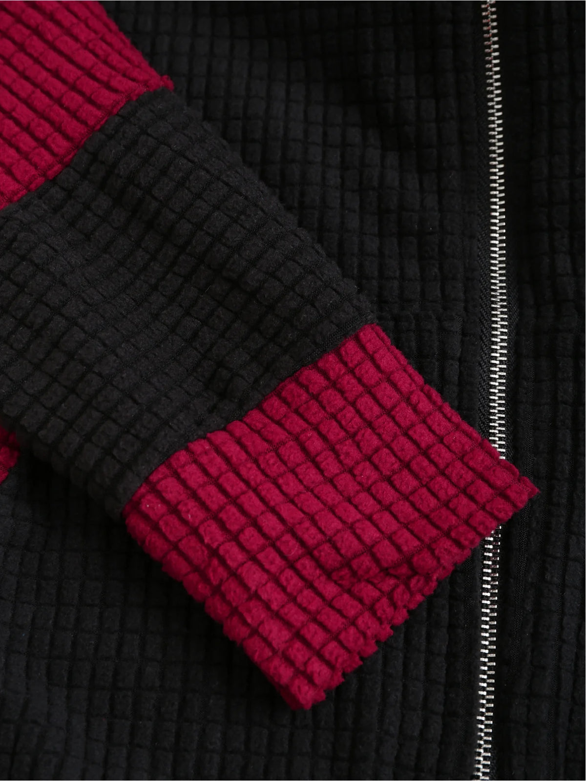 Women's Cat Ear Colorblock Zip-Up Hoodie